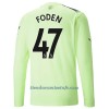 Camiseta de fútbol Manga Larga Manchester City Foden 47 Tercera Equipación 2022-23 - Hombre